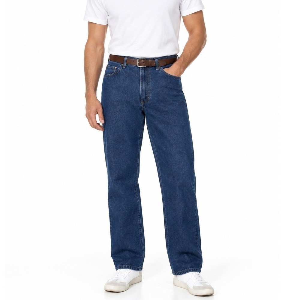 Lee Men's 1982 High Rise Straight Leg Cotton Classic Denim Jean Sz 38 x 34 Blue